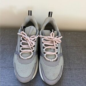 Dior Gray and Pink Men's Sneakers